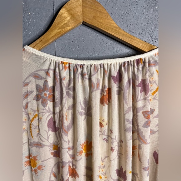 Free People Womens Wild Flower Honey Blouson Floral Print Peasant Top, Small - Picture 6 of 10